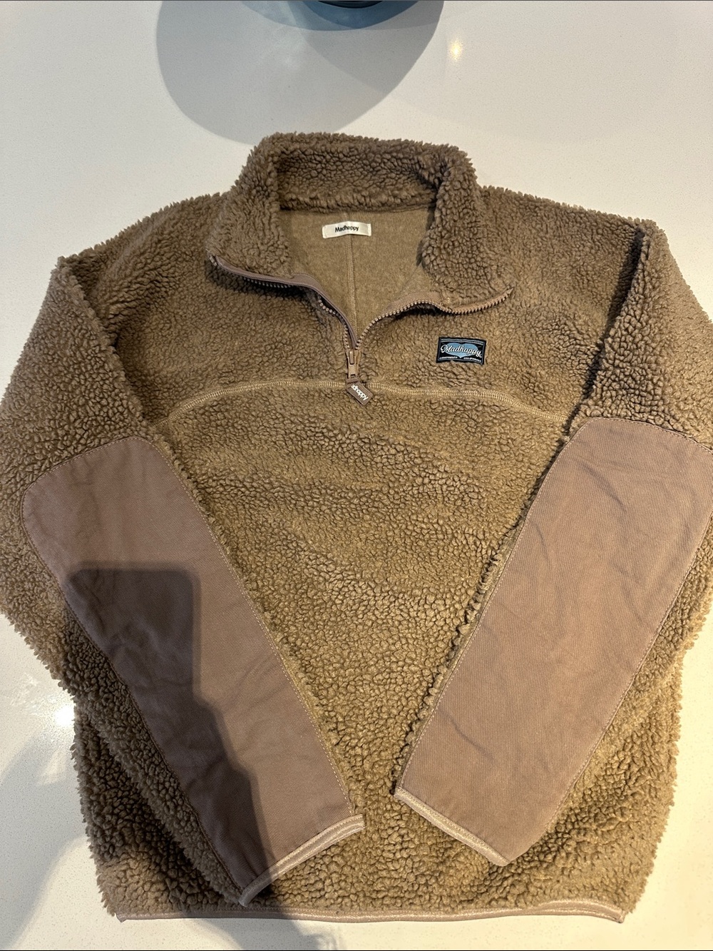 Madhappy Beige Sherpa-Lined Jacket
